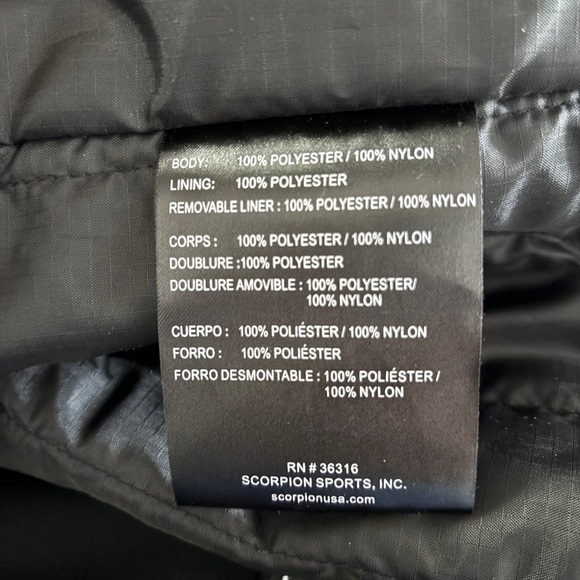 Scorpion EXO  SKELETAL PROTECTION JACKET LINER Large - Picture 7 of 8